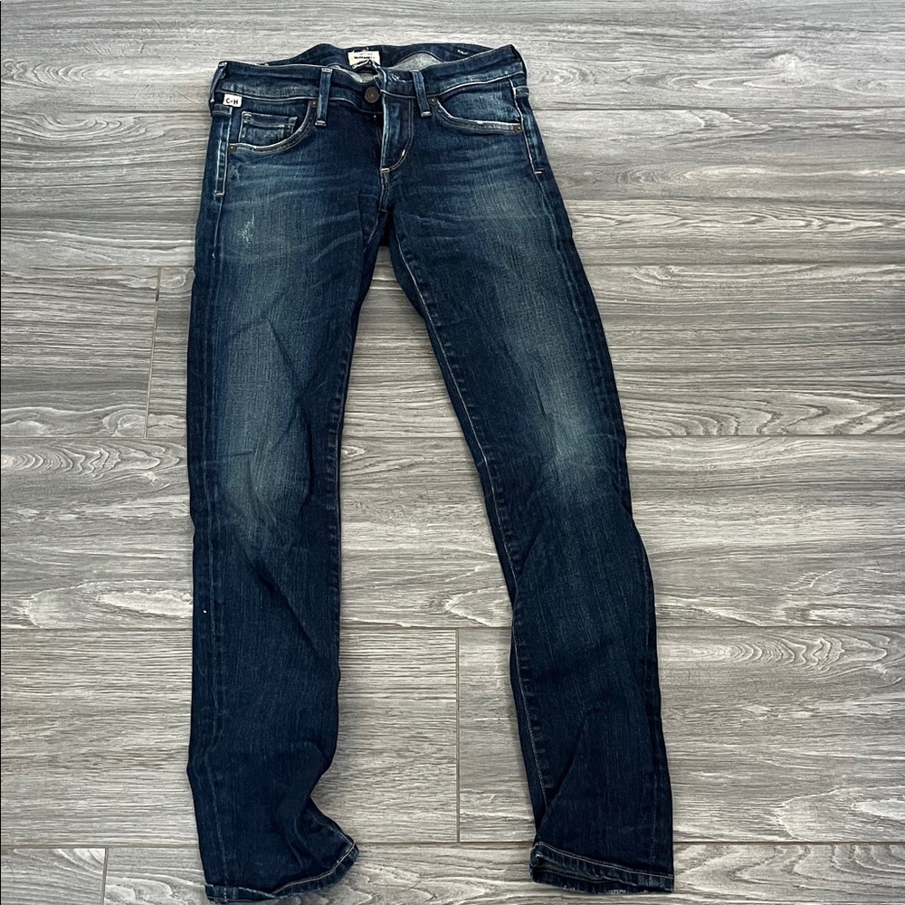 Racer low rise skinny